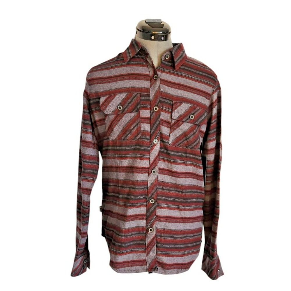 Metal Mulisha Woven Button‎ Up Long Sleeve Shirt Size XS